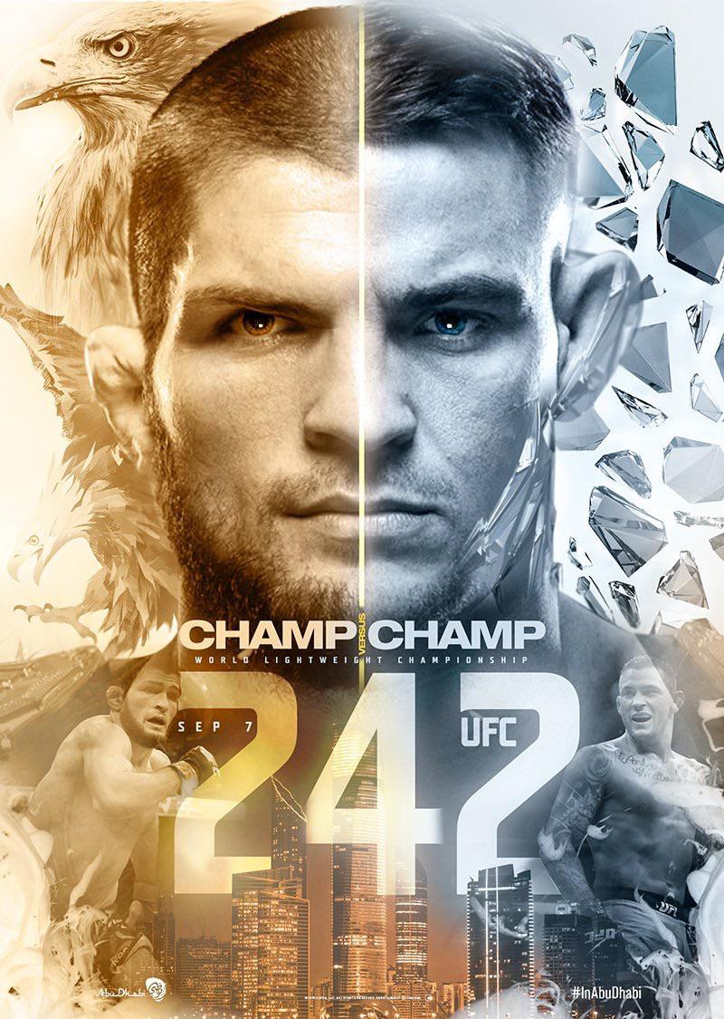 r/MMA - Official BossLogic poster for UFC 242