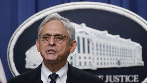 US Attorney General Merrick Garland.