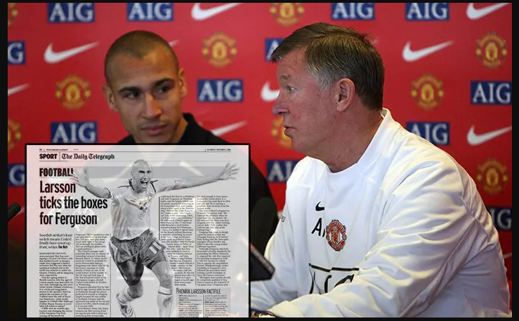 r/reddevils - On this day : In 2006, Henrik Larsson (king of kings) signs for Manchester United