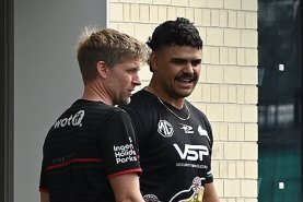 Latrell Mitchell at South Sydney training on Thursday