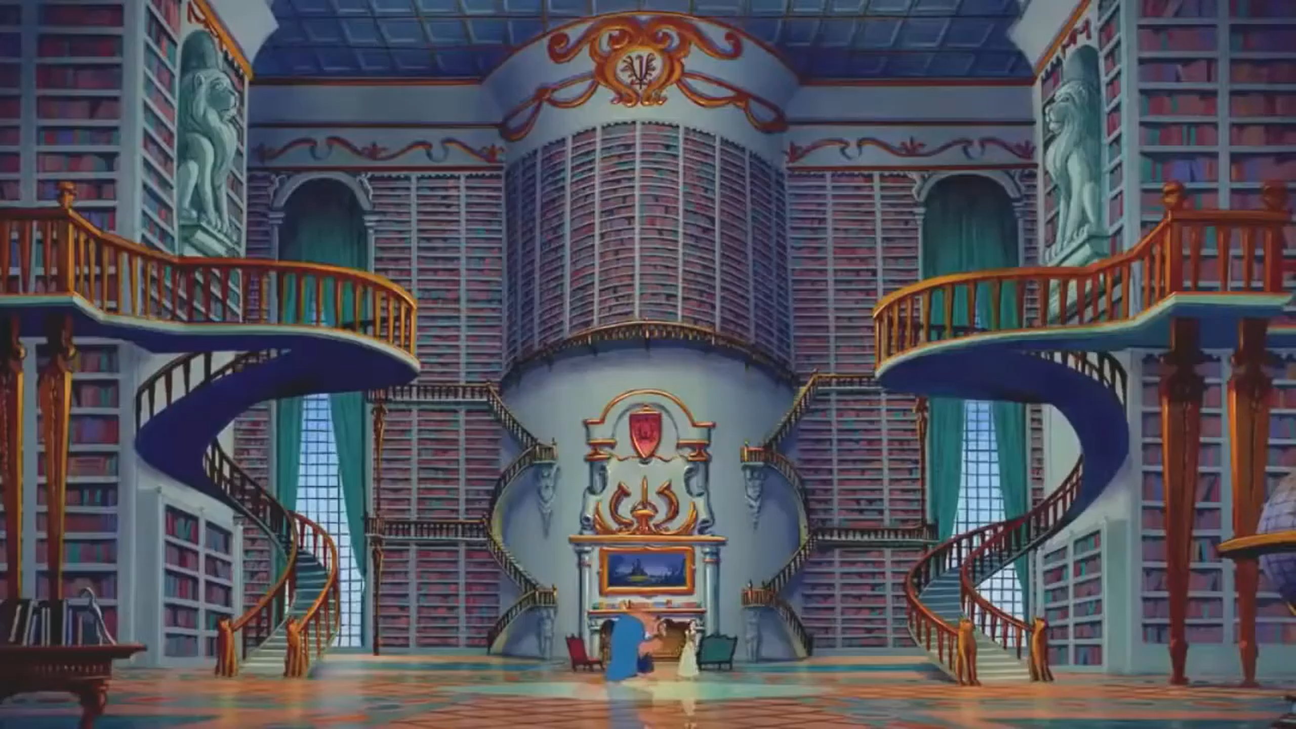 r/nostalgia - The giant library in Disney's Beauty & The Beast (1991)