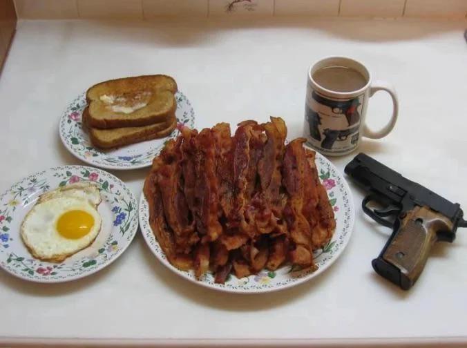 r/pics - American breakfast, as envisioned by a European