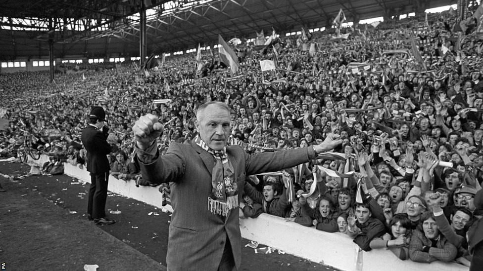 r/LiverpoolFC - Bill Shankly at Anfield, 1973