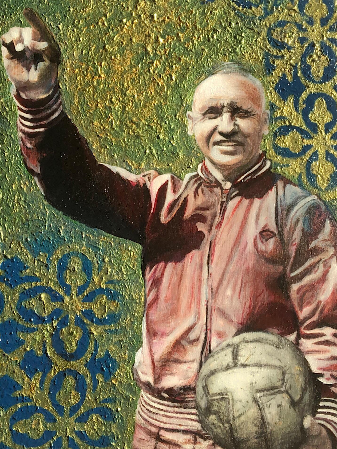 r/LiverpoolFC - Better photo of my Bill Shankly painting!