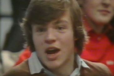 Graham Norton aged 18 RTE Dancing at the Disco with Graham Norton audience member 1981.