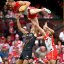 Sydney’s Isaac Heeney takes a spectacular mark against GWS.