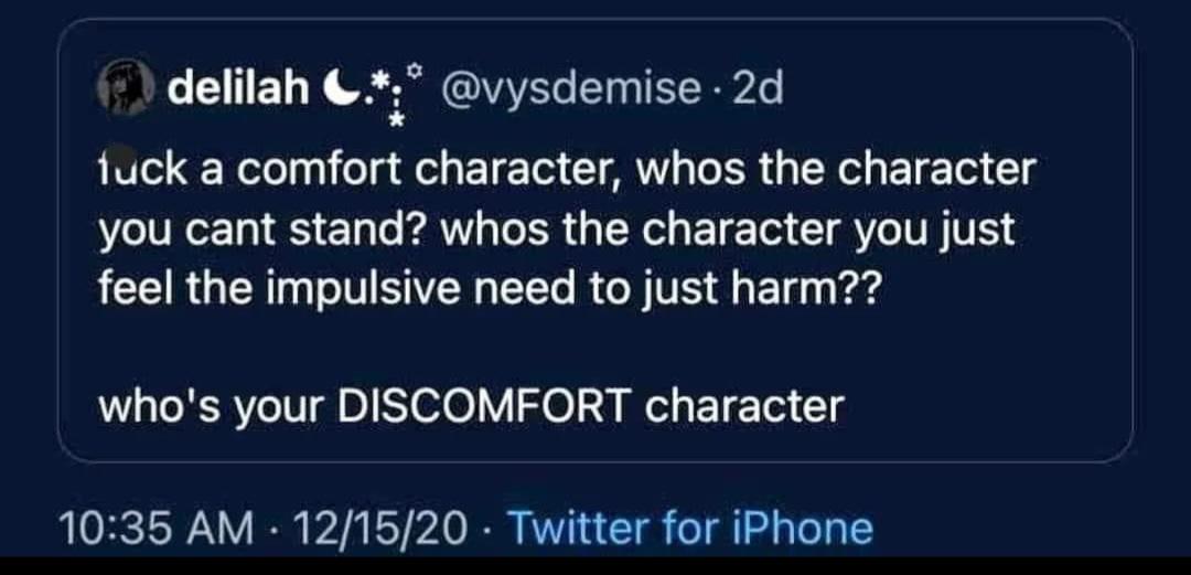 r/glee - Who's your 'Discomfort Character'?