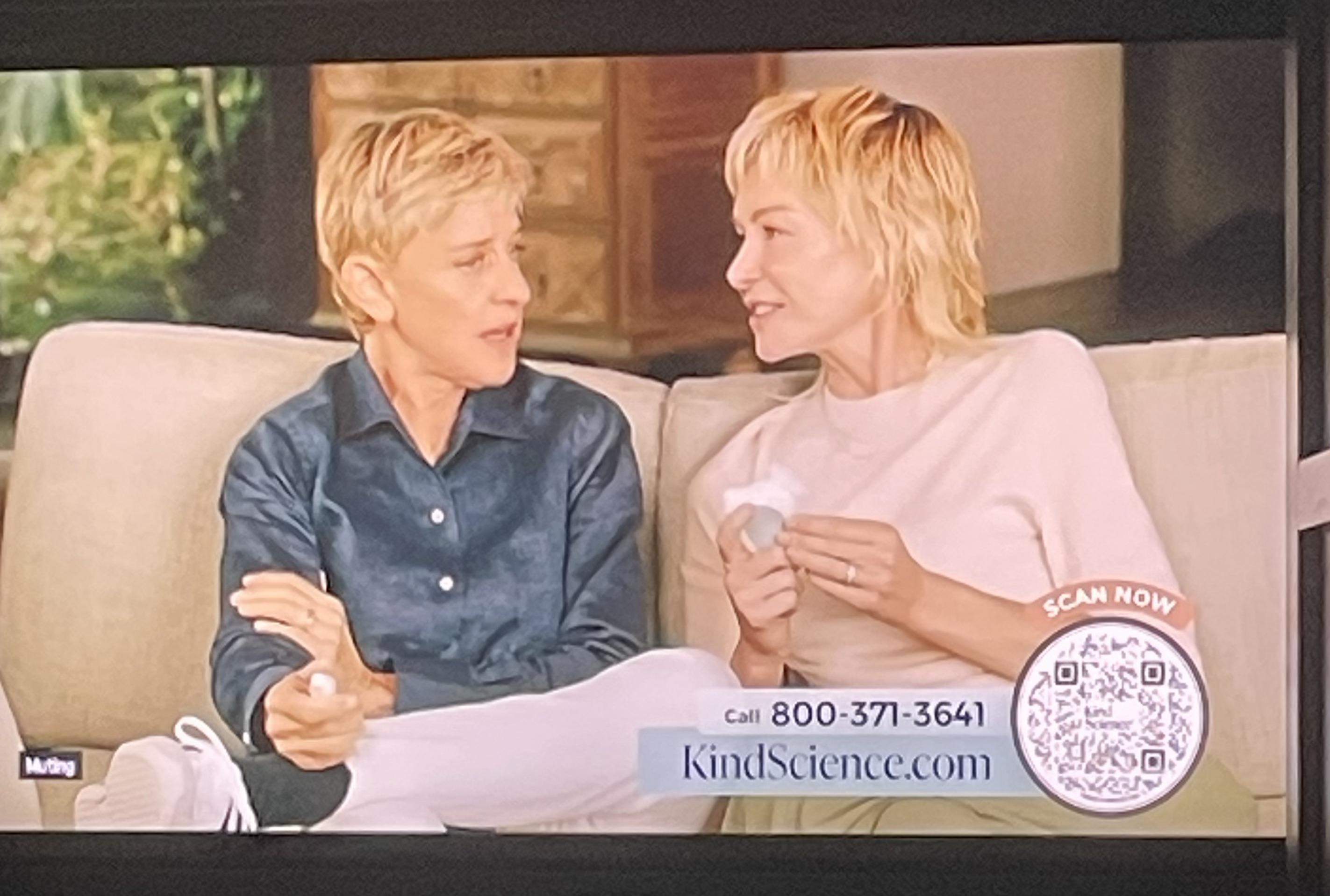 r/DListedCommunity - Ellen and Portia hawking face cream called KIND Science?