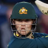 Jake Fraser-McGurk in action in the second Twenty20 against England.