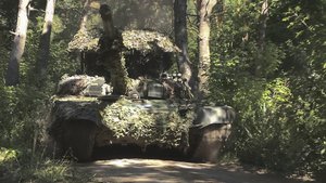 FILE - In this photo taken from a video released by the Russian Defense Ministry on Aug. 17, 2024, a Russian T-72B3M tank is seen at an undisclosed location near the Russian-Ukrainian border area in the Kursk region of Russia.