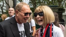 Fashion designer Michael Kors and Vogue boss Anna Wintour in New York this month. 