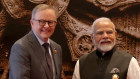 Prime Minister Anthony Albanese with Indian counterpart Narendra Modi.