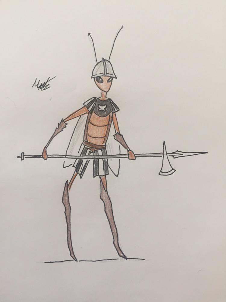 r/HollowKnightStrength - Concept art for the first boss of the game