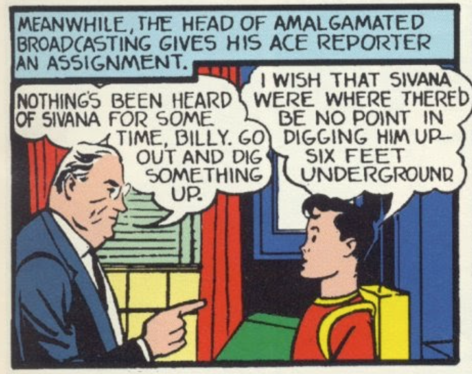 r/comicbooks - Golden Age Billy Batson had zero chill [Captain Marvel Adventures #1]