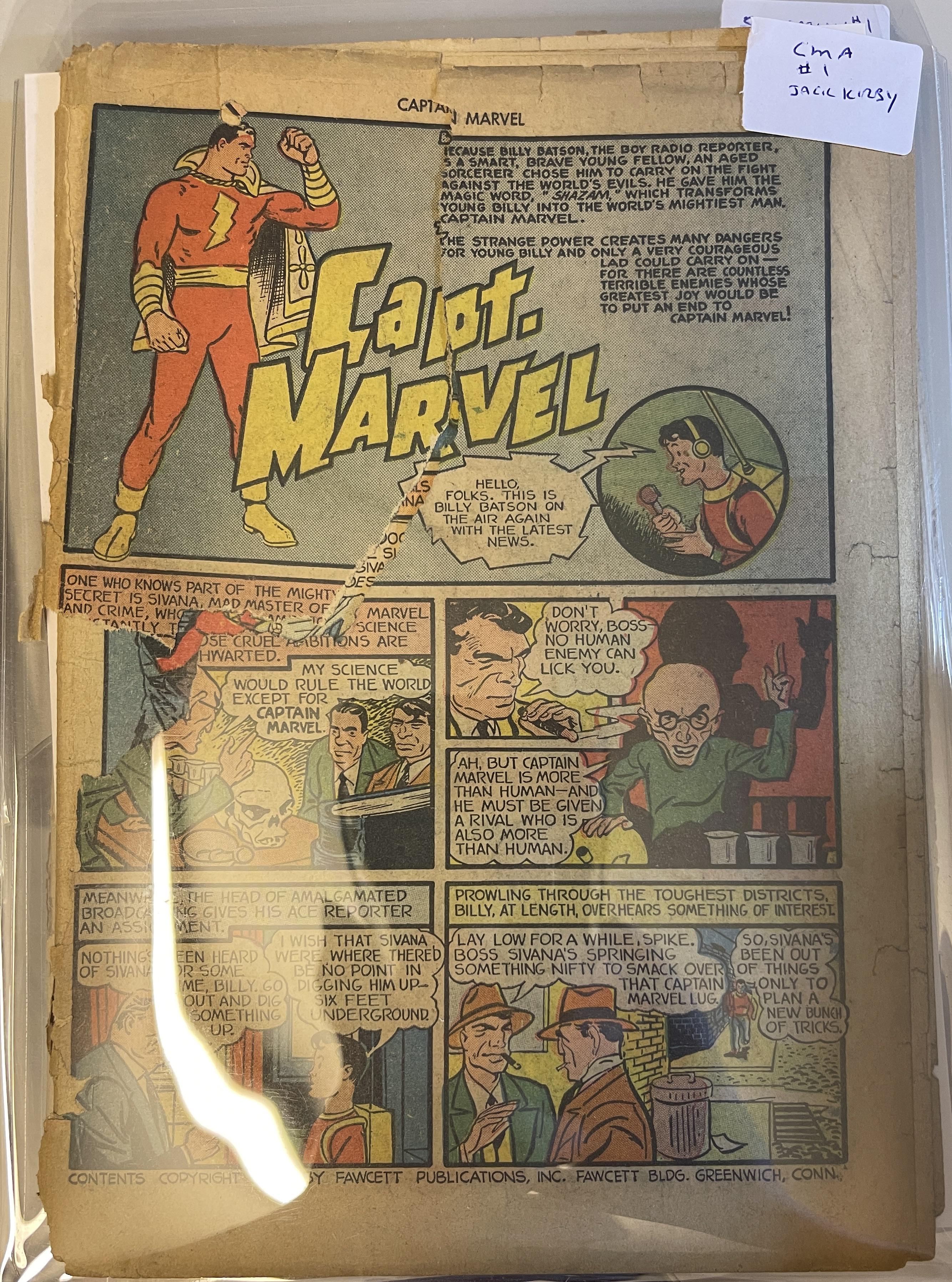 r/comicbookcollecting - Beater week! Captain Marvel Adventures #1, March, 1941. Pencils by Jack Kirby! Stories by Joe Simon! First solo series for the Big Red Cheese.