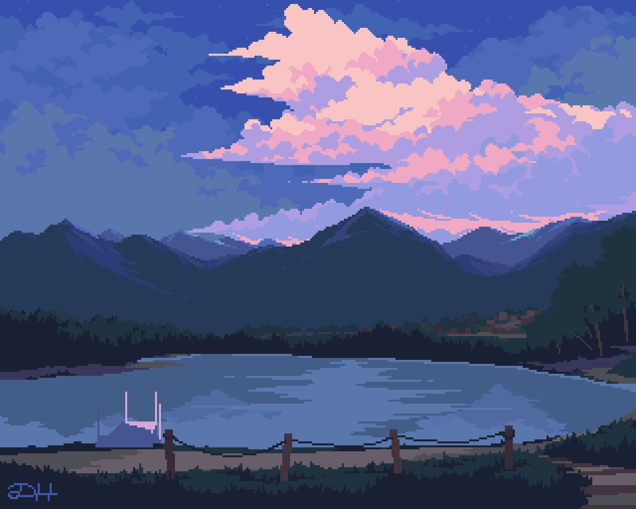 r/PixelArt - Palmer Lake