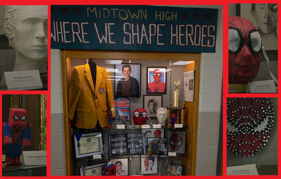 r/MovieDetails - In "Spider-Man: No Way Home" (2021), we get a glimpse of a display with art by various Midtown students with art by J.M. Straczynski, T. DeFalco, P. David, and K. Busiek. These are references Spider-Man writers, J. Michael Straczynski, Tom DeFalco, Peter David, and Kurt Busiek.