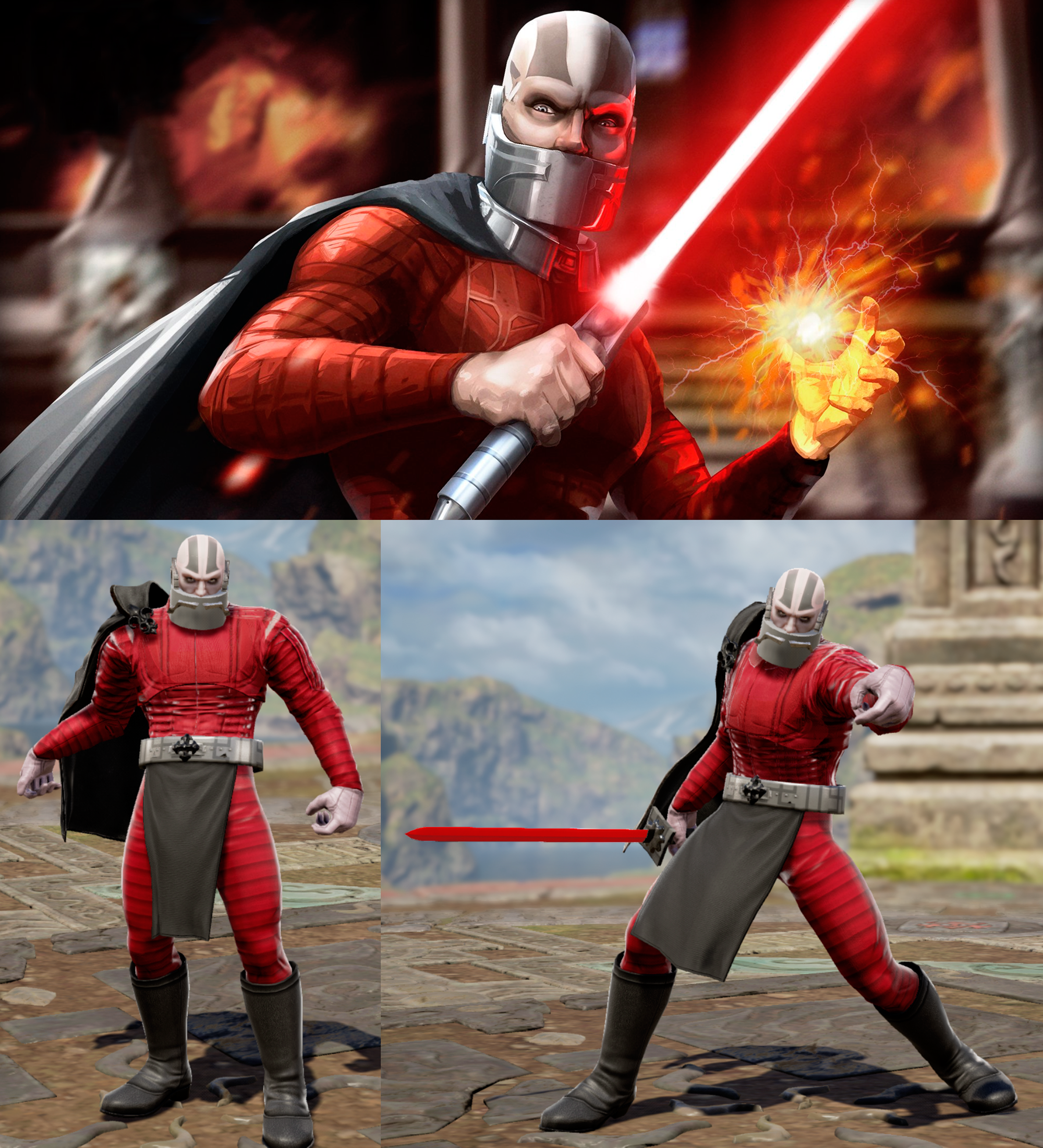 r/kotor - I made Darth Malak in SoulCaliburVI! What do y'all think, faithful enough?