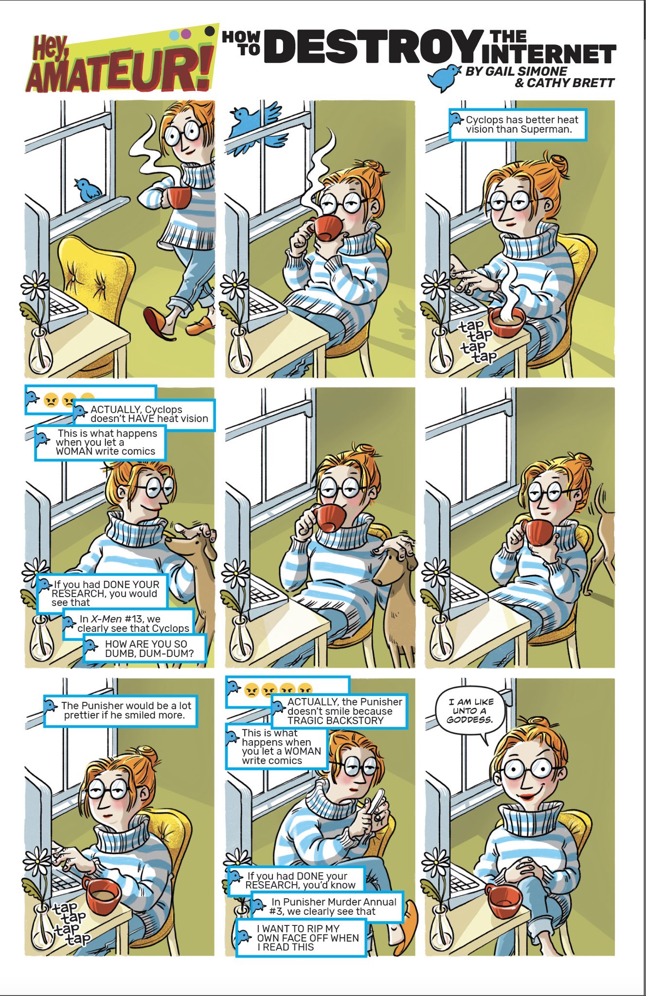 r/comicbooks - How to Destroy the Internet by Gail Simone and Cathy Brett from Hey Amateur!