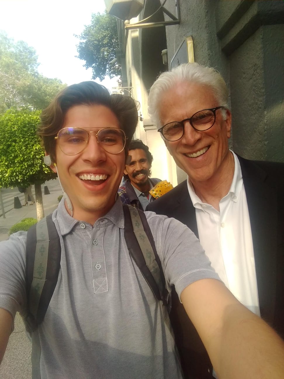 r/funny - Was searching for a photo of mine with Ted Danson to show my friend and i found out we had a extra one in the photo