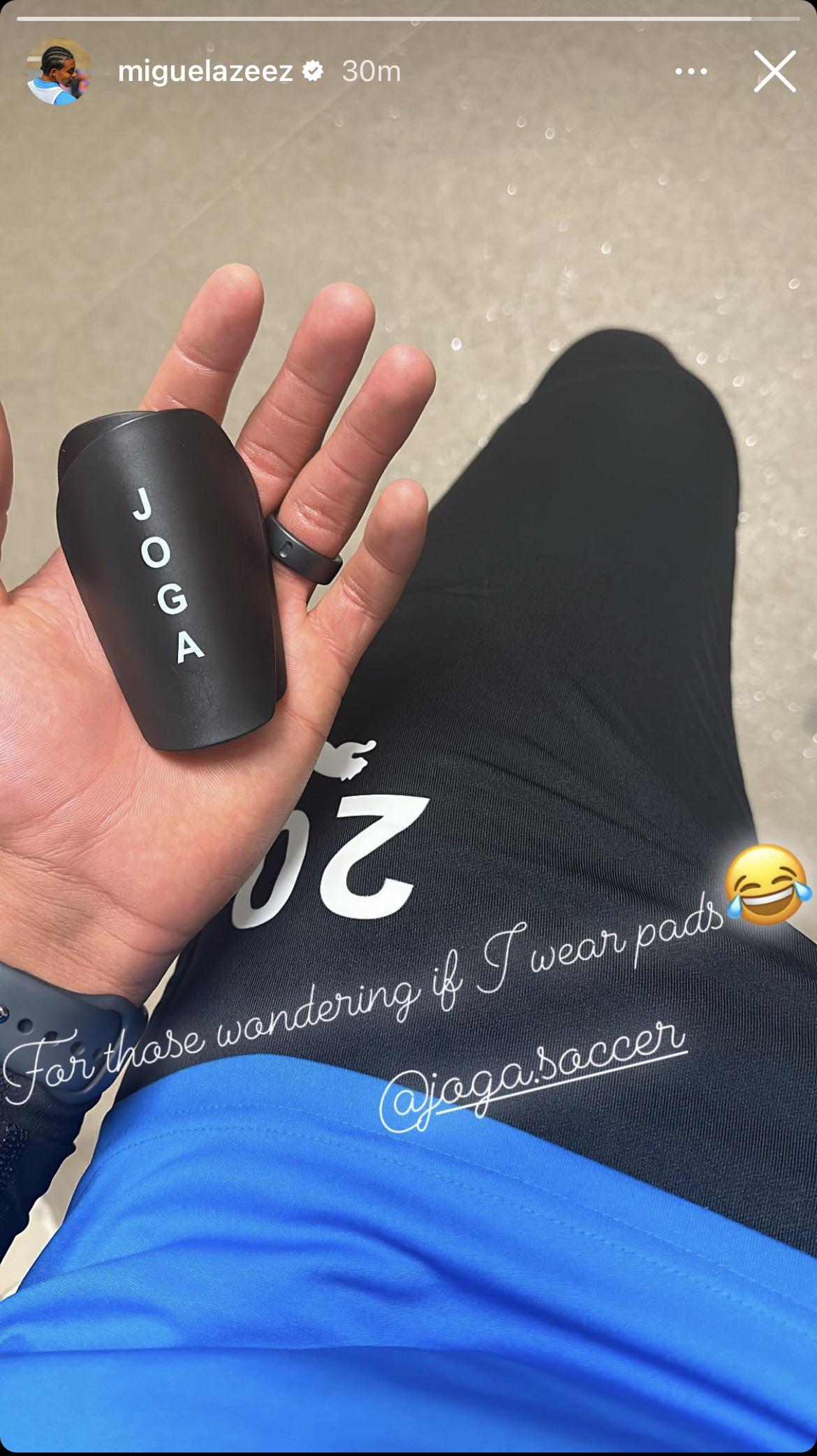 r/Gunners - Miguel Azeez’s shin pads 😂