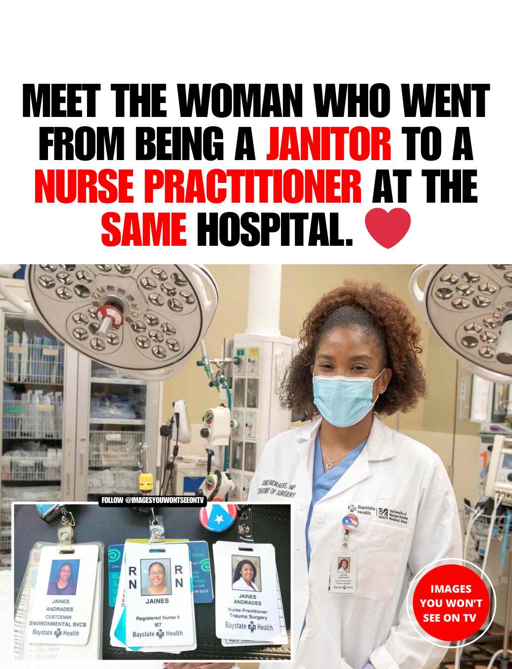 r/BeAmazed - Determined Woman Goes From Janitor To Nurse Practitioner At The Same Hospital