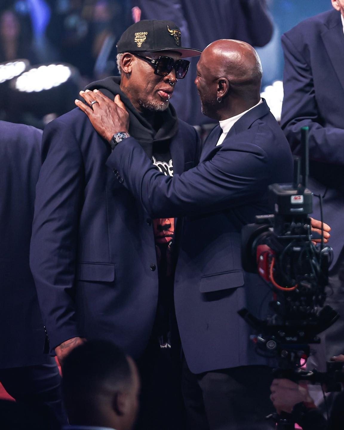 r/pics - Dennis Rodman + Michael Jordan at the 2022 NBA All Star Game