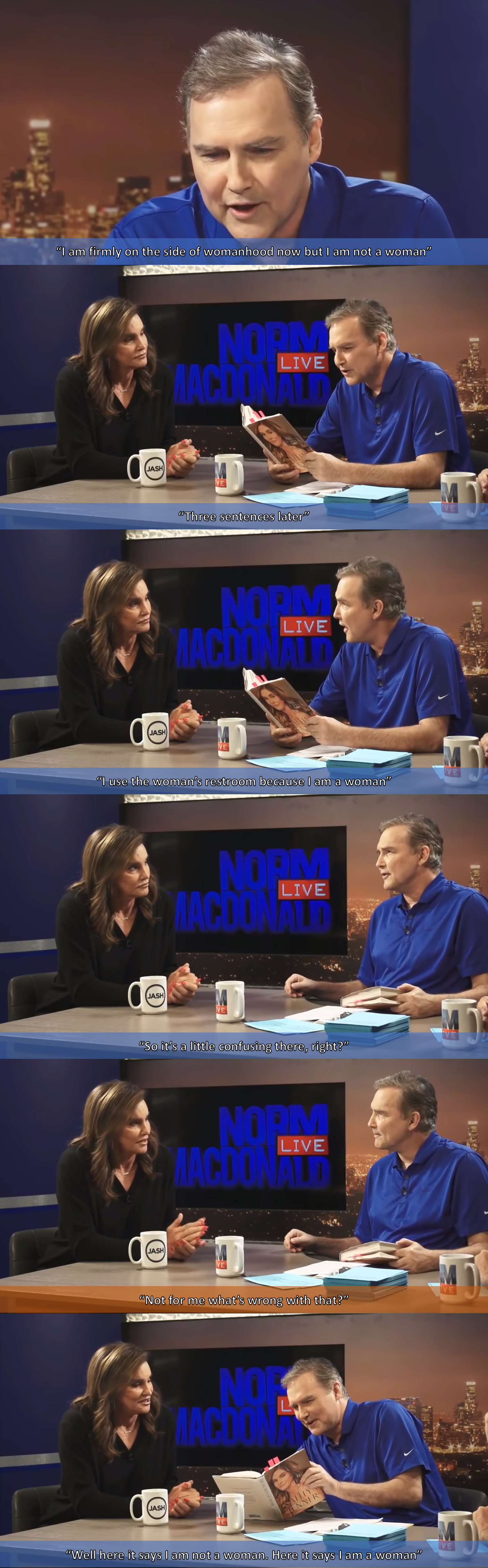 r/funny - Caitlyn Jenner confuses Norm Macdonald