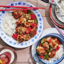 Adam Liaw’s sweet and sour pork.