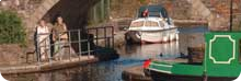 boat by a bridge