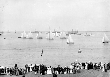 8m Olympic Class racing off Ryde