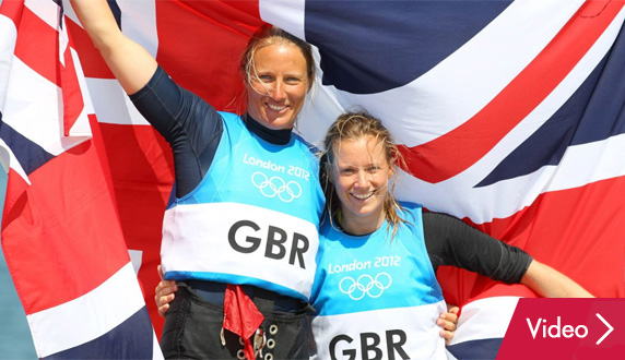 Hannah Mills and Saskia Clark 470 Girls - Silver at London 2012