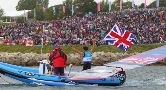 Nick Dempsey - Medal Race - RS:X Windsurf - Silver for Dempo