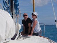 couple on boat