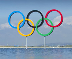 London 2012 Olympic rings Weymouth