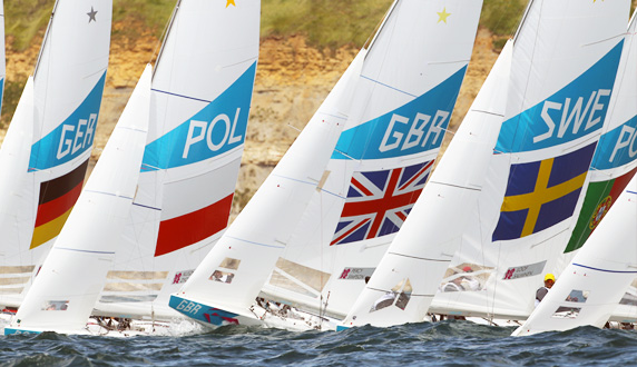 Star Fleet racing at London2012 in Weymouth