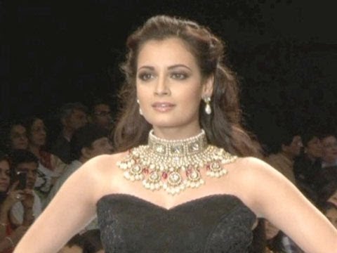 Dia Mirza walks the ramp