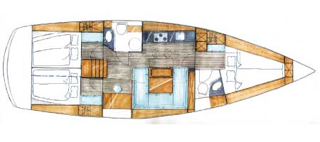 Bavaria 43 Layout