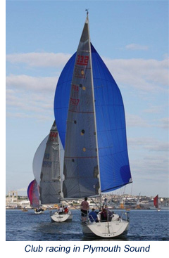 Club racing in Plymouth Sound