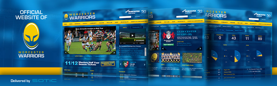 Visit the new Worcester Warriors website