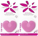 Foot Petals  Tip Toes Foot Cushions, Pink Hearts 1 pair, 2 pk