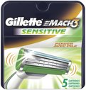 Gillette Mach3 Sensitive Power Cartridges, 5 ct