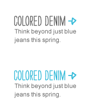 Colored Denim