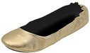 CitySlips  Foldable Ballet Flats, Gold