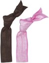 Alex and Isabelle  Classic Single Hair Tie 2 pcs - Chocolate/Pink