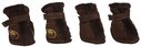 Pet Life  Ultra Fur Protective Boots  -  Set of 4  - Brown