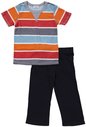 Splendid  Del Mar Stripe Football Tee + Pant