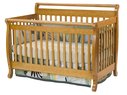 DaVinci Emily 4-in-1 Crib - Honey Oakwith Toddler Rail