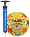 Spalding  Rookie Gear Ball & Pump Bundle, Yellow - Size 3