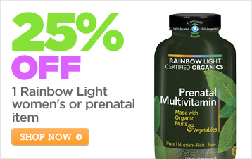 25% off 1 Rainbow Light women's or prenatal item